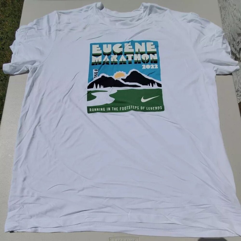 Nike Dri Fit Eugene Marathon 2022 2XL XXL Shirt T-Shirt TShirt Running Oregon